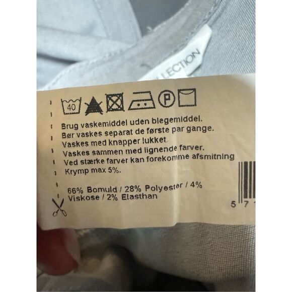 Comfort fit Women's gray mid rise straight leg pant size L/40 - Picture 8 of 8